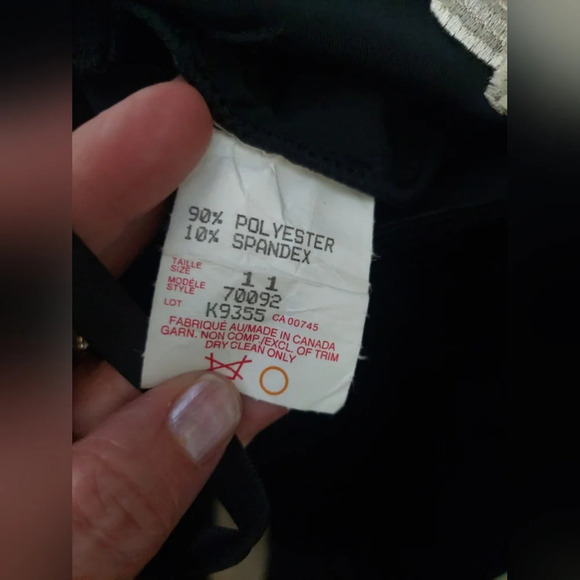 Vintage floral embroidered Velour  Maxi dress black 11/12 M Whimsigoth Wedding - Picture 5 of 9